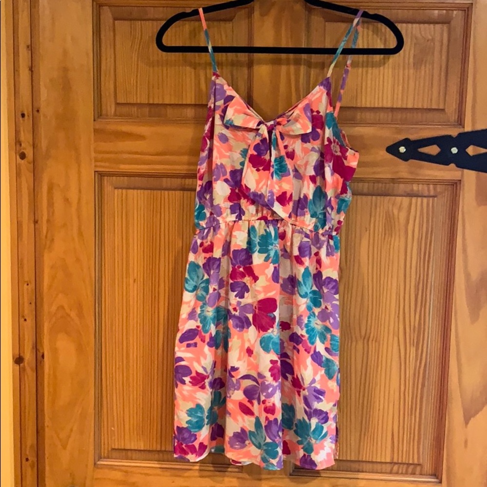 Bright floral party dress!